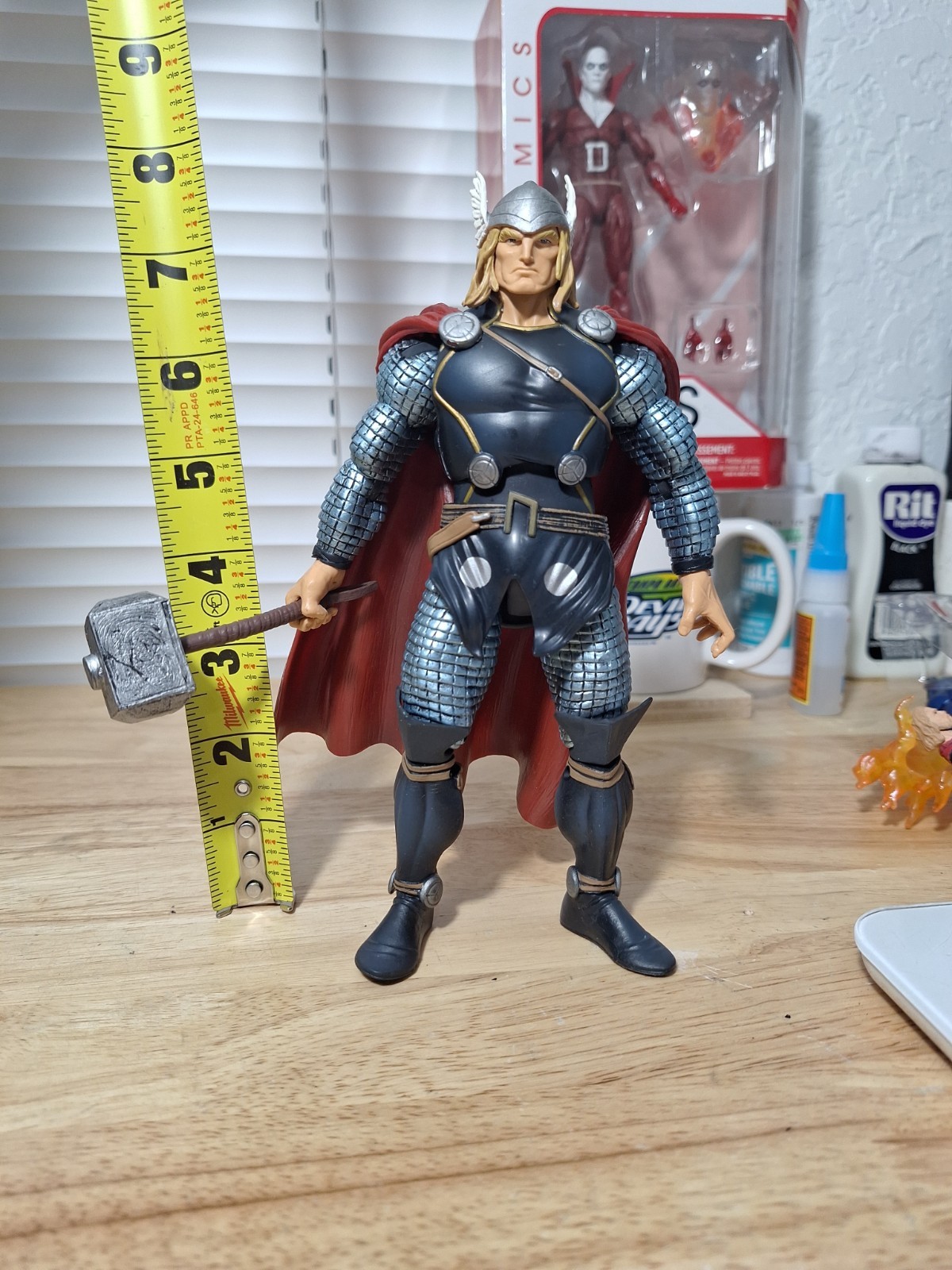Marvel Legends 7” Thor Action Figure Terrax Wave With Hammer Hasbro 2012