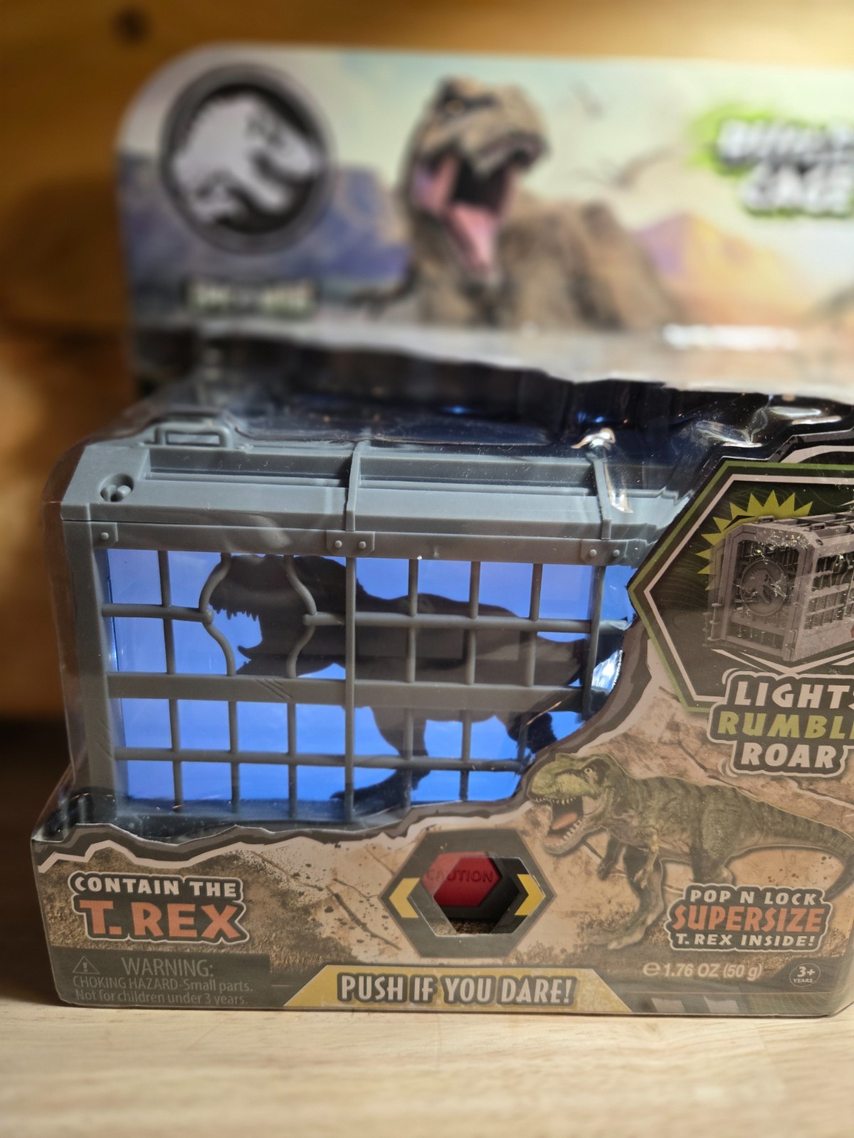 Jurassic World T-Rex Dino Captive Epic Rumble Cage Toy Lights & Sounds FreeS&H