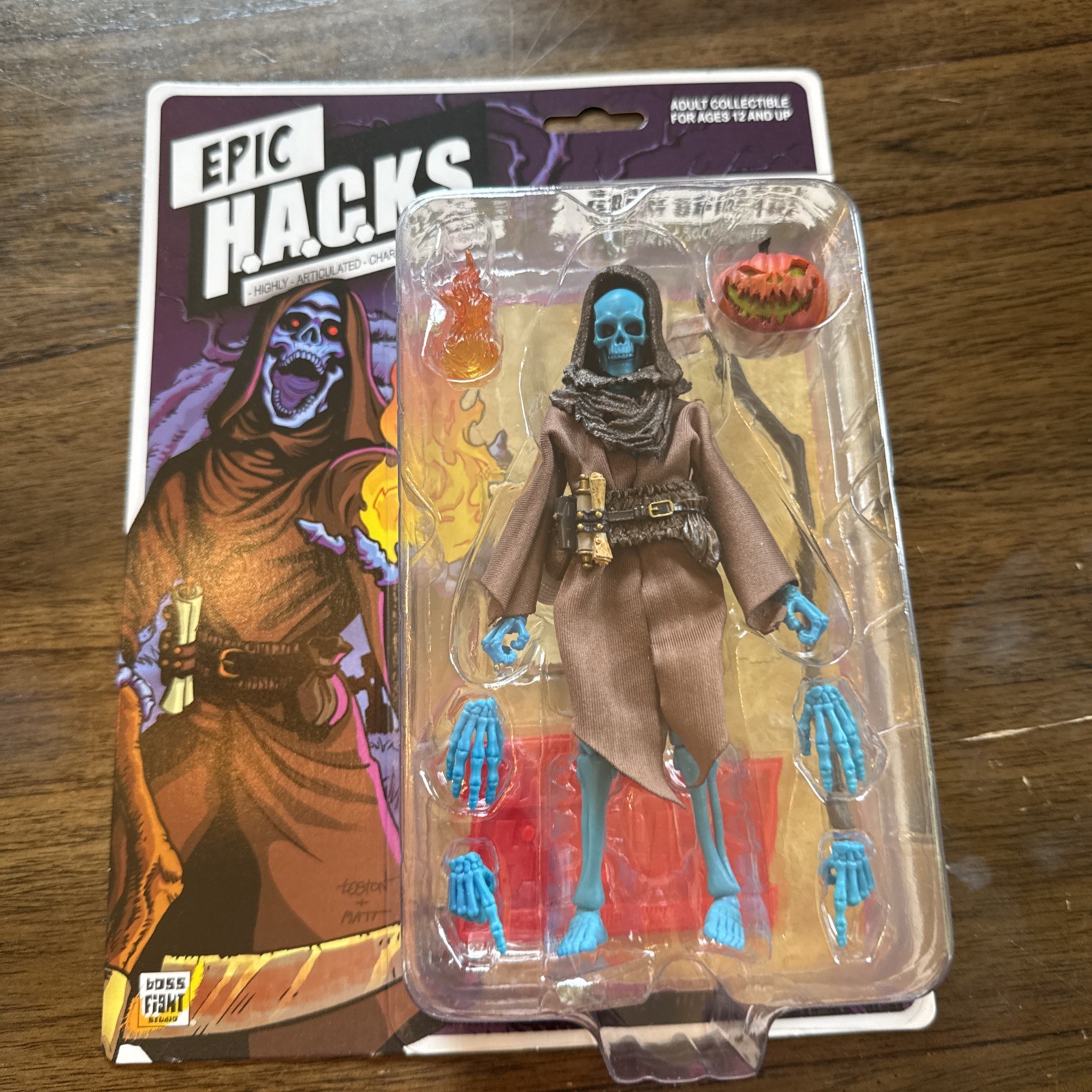 Grim Spectre: Earth Scorcher (Epic H.A.C.K.S.) 6&Prime; Action Figure – Oversized 1:12