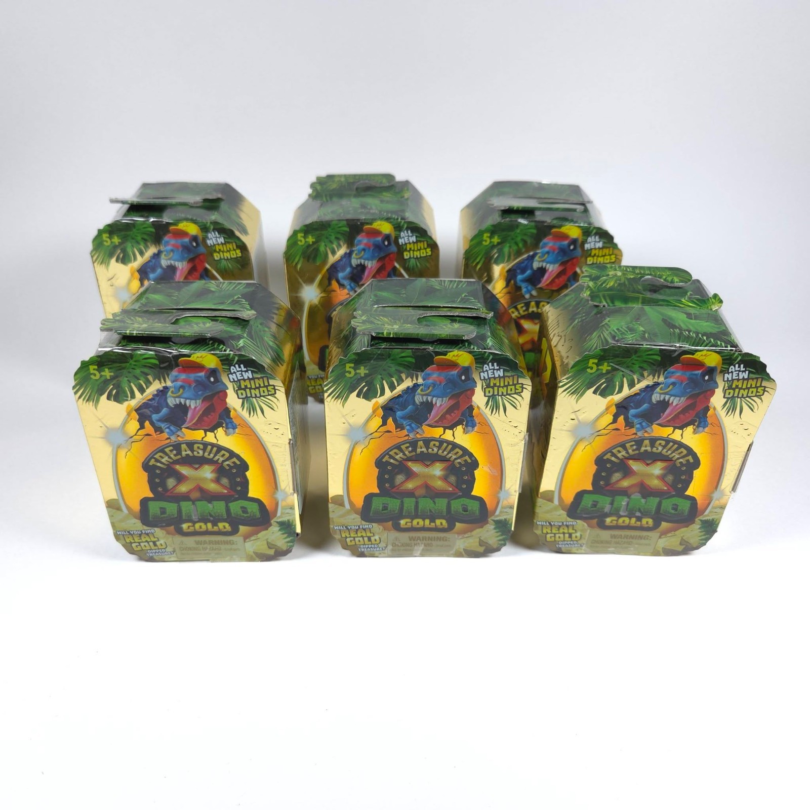 New 6pc Mini Dino Random Treasure X Dino Gold Series 2