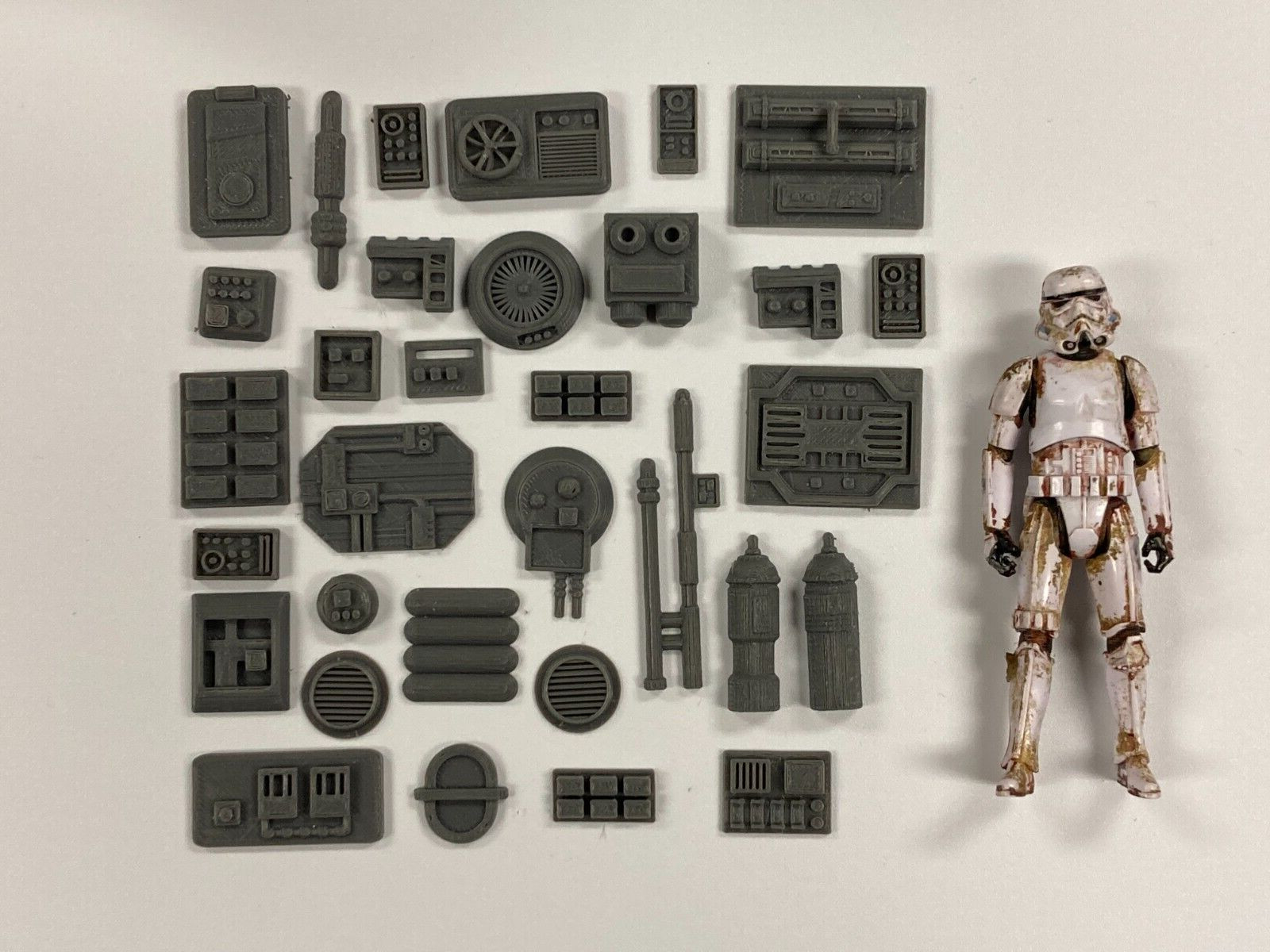 CUSTOM STAR WARS SCI FI GREEBLE LOT for 3.75 INCH FIGURE DIORAMA GI JOE (J30)