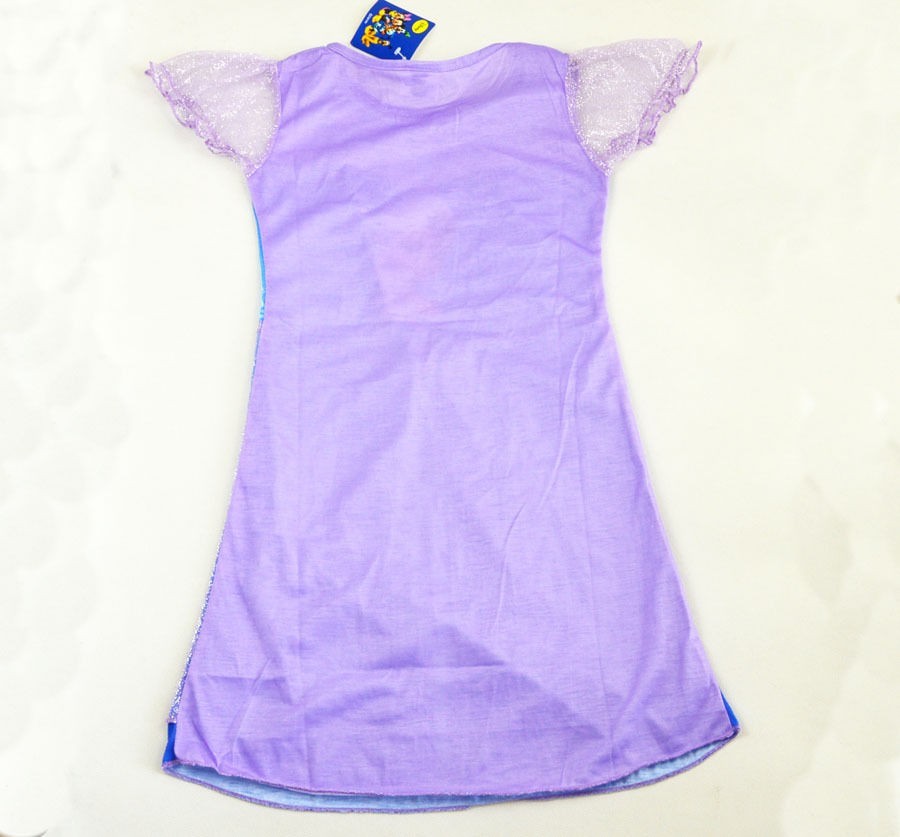 Frozen Princess Elsa Girls Children Kids Sky Blue Skirt Dress Size Small-New!