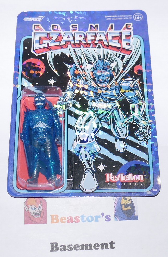 Super7 Cosmic Czarface Super 7 ReAction Blue Glitter Action Figure NEW MOC 2022