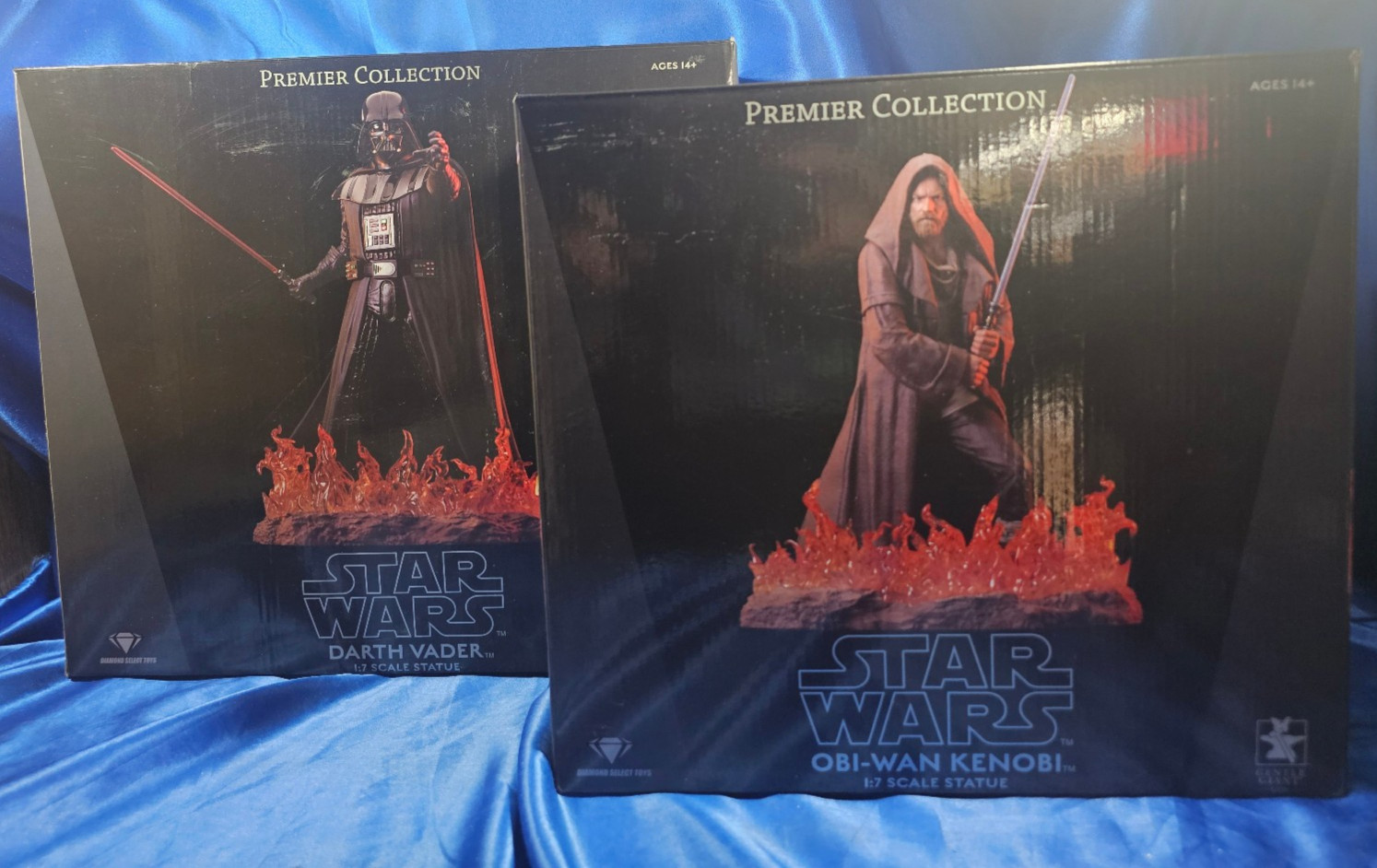 Gentle Giant Star Wars Premier Collection Darth Vader VS Obi Wan Kenobi Statue