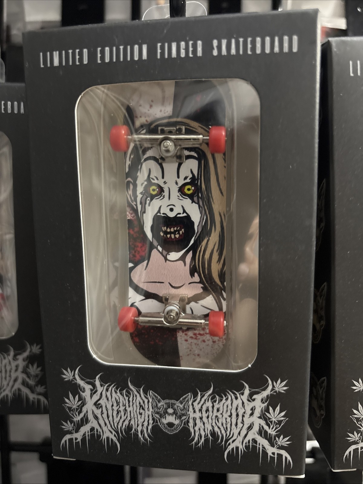 Pale Girl Finger Skateboard Tech Deck Terrifier Art The Clown