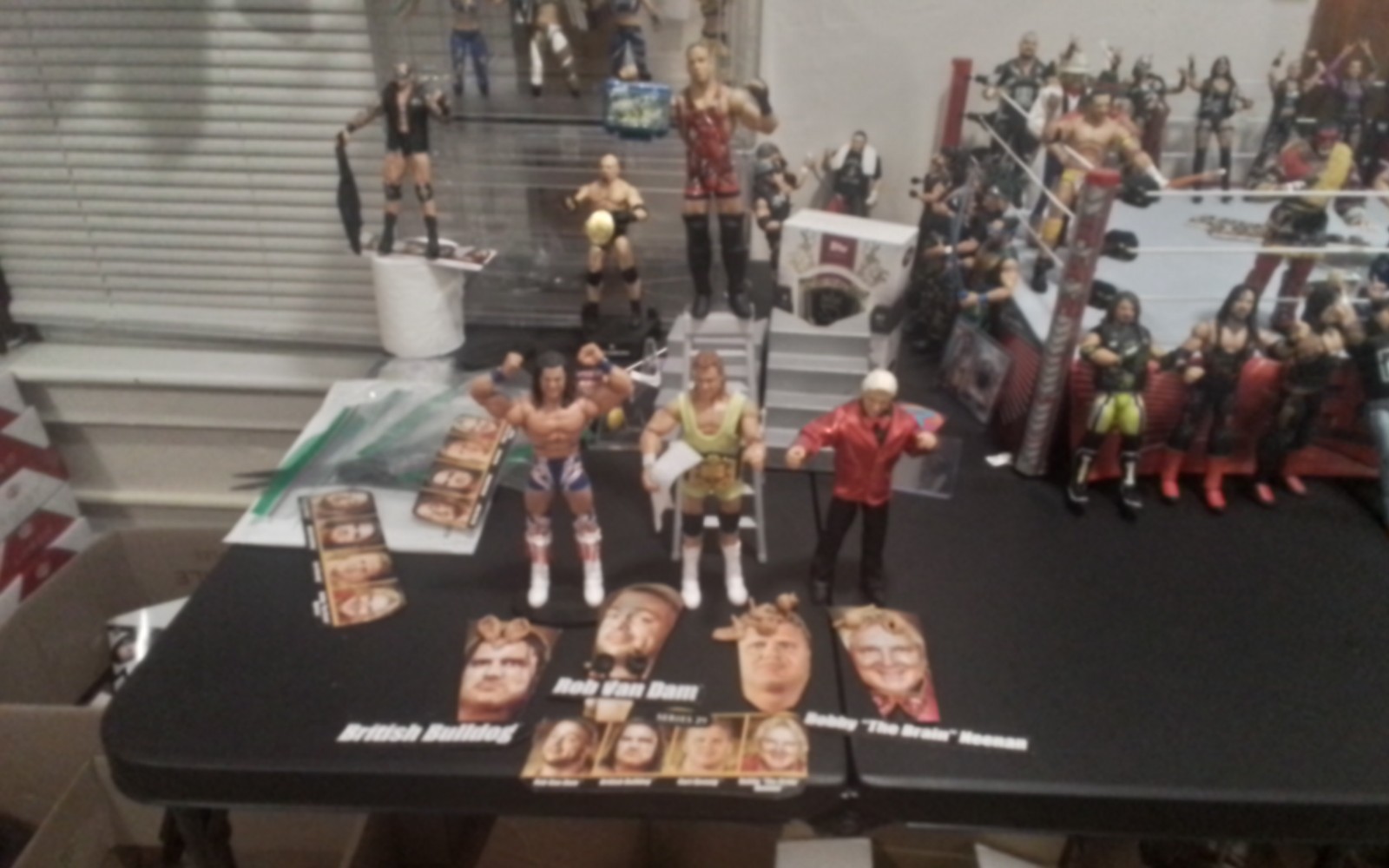 WWE Mattel Legends Series #29 MITB RVD OM ,Curt Henning,Bulldog & Bobby Henning