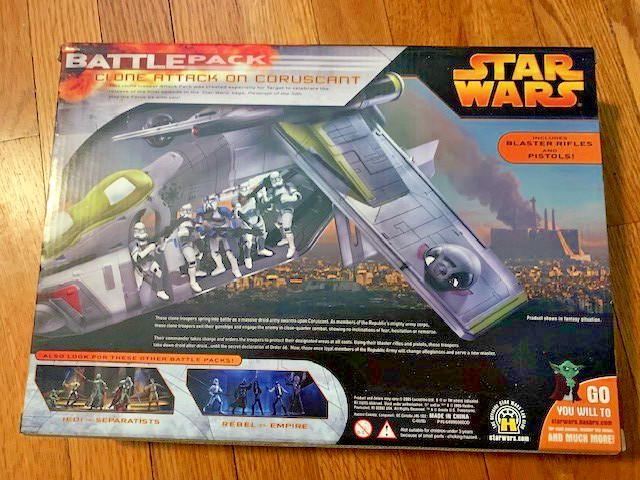 Star Wars Hasbro 2005 Cone Attack on Coruscant 5-pk Clone Troopers Target Excl