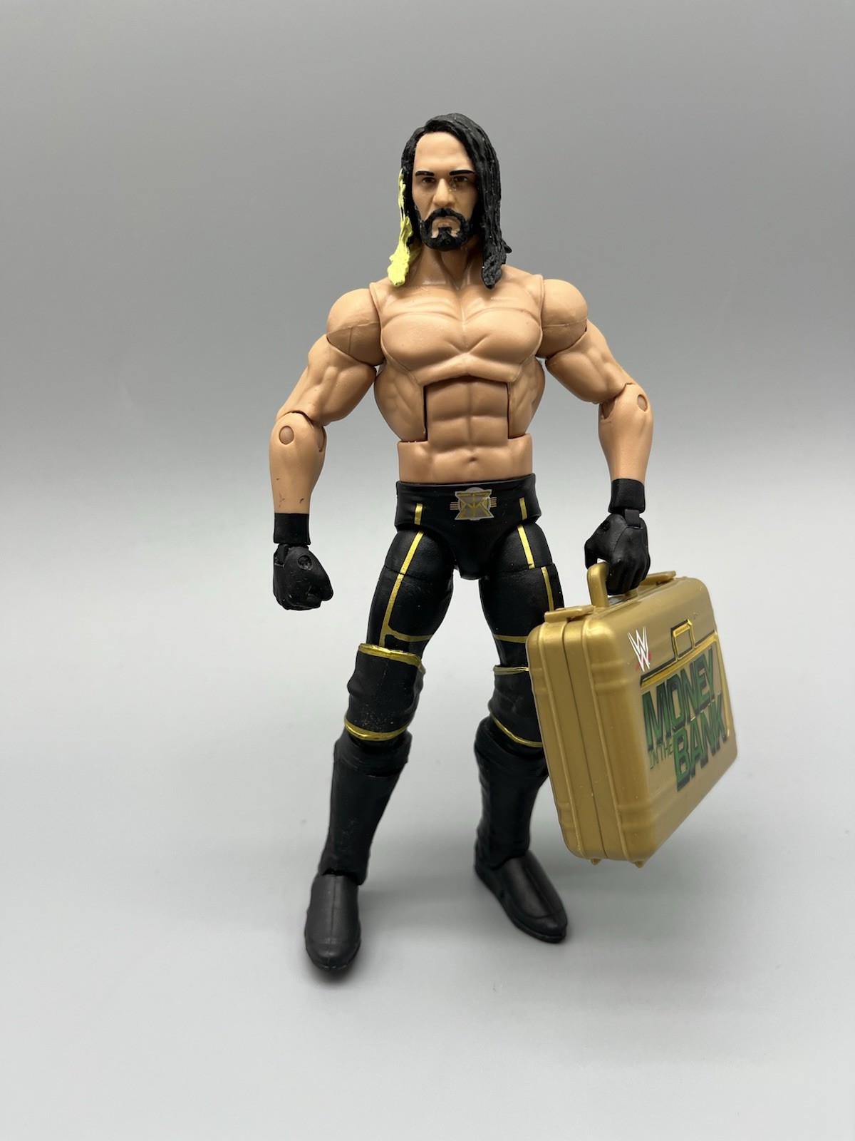 WWE Elite Seth Rollins Cashes In WrestleMania 31 Money In The Bank Big Briefcase