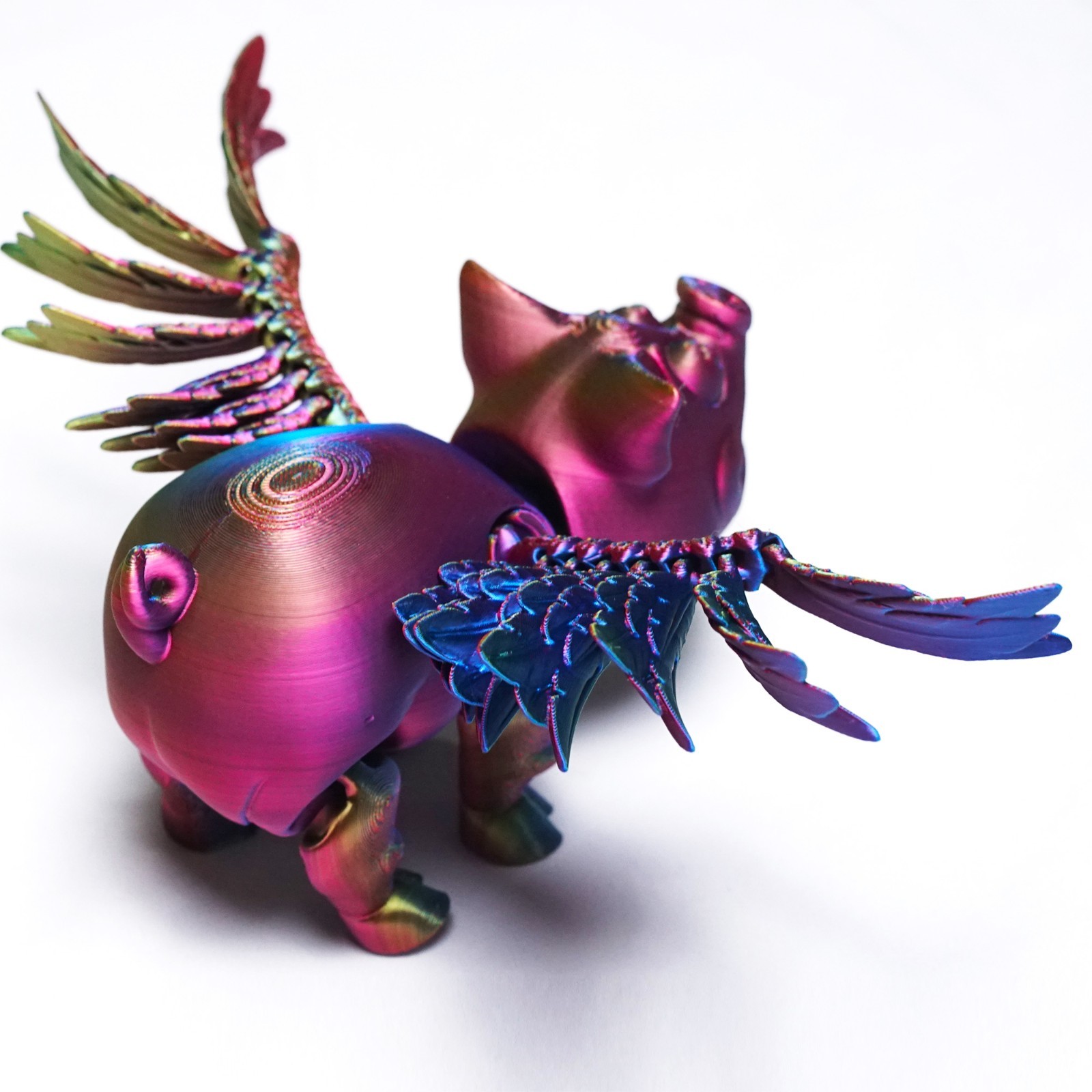 8inch 3D Printed Fliggy Model,Articulated Animals Figure,Fidget Toys Home Decor