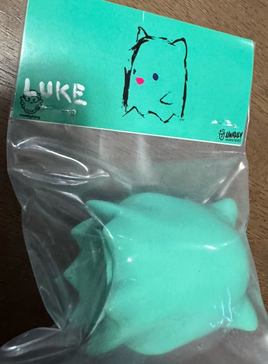 Luke Chueh Ghost Bear Unruly Industries colorway Turquoise SIGNED