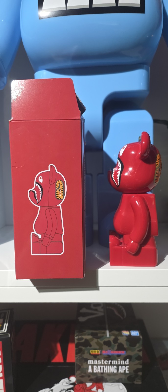 BE@RBRICK × BAPE(R) FRAGRANCE DIFFUSER RED Elegant Soap 150mm Shark Hoodie