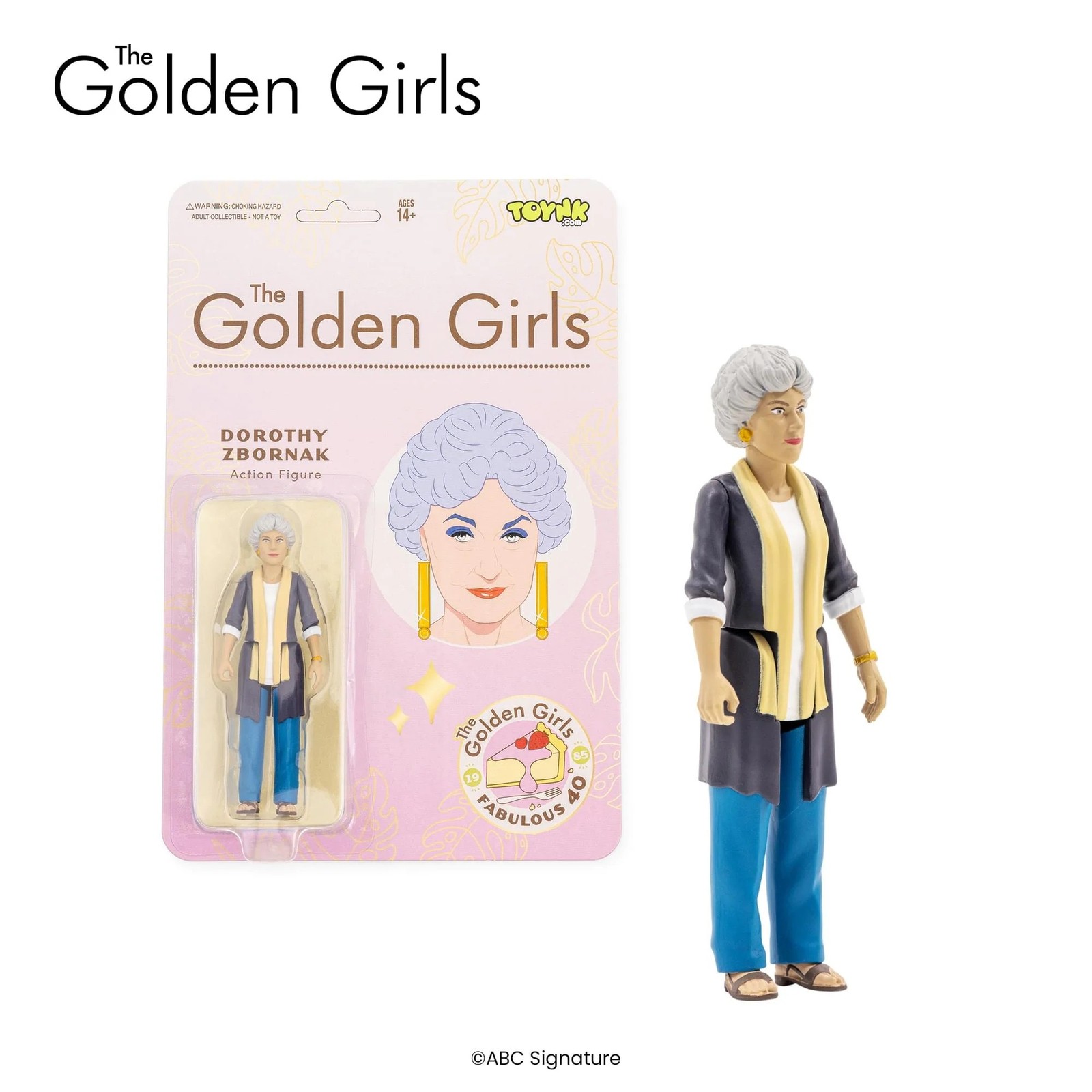 TOYNK The Golden Girls Dorothy Zbornak 3.75-Inch Retro Action Figure