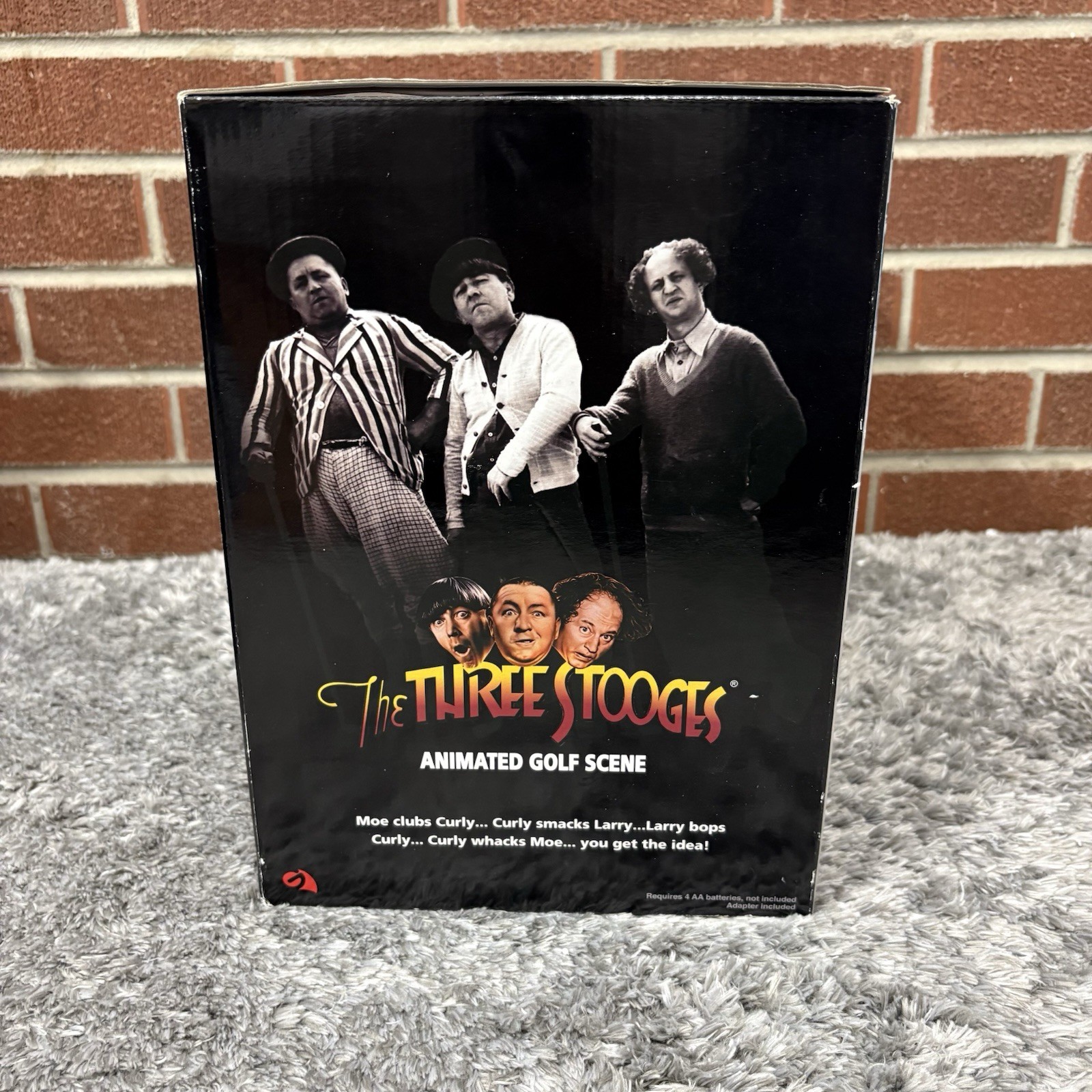 VTG NIB Original Three Stooges Animated Golf Scene Collectible Figures Works Dad