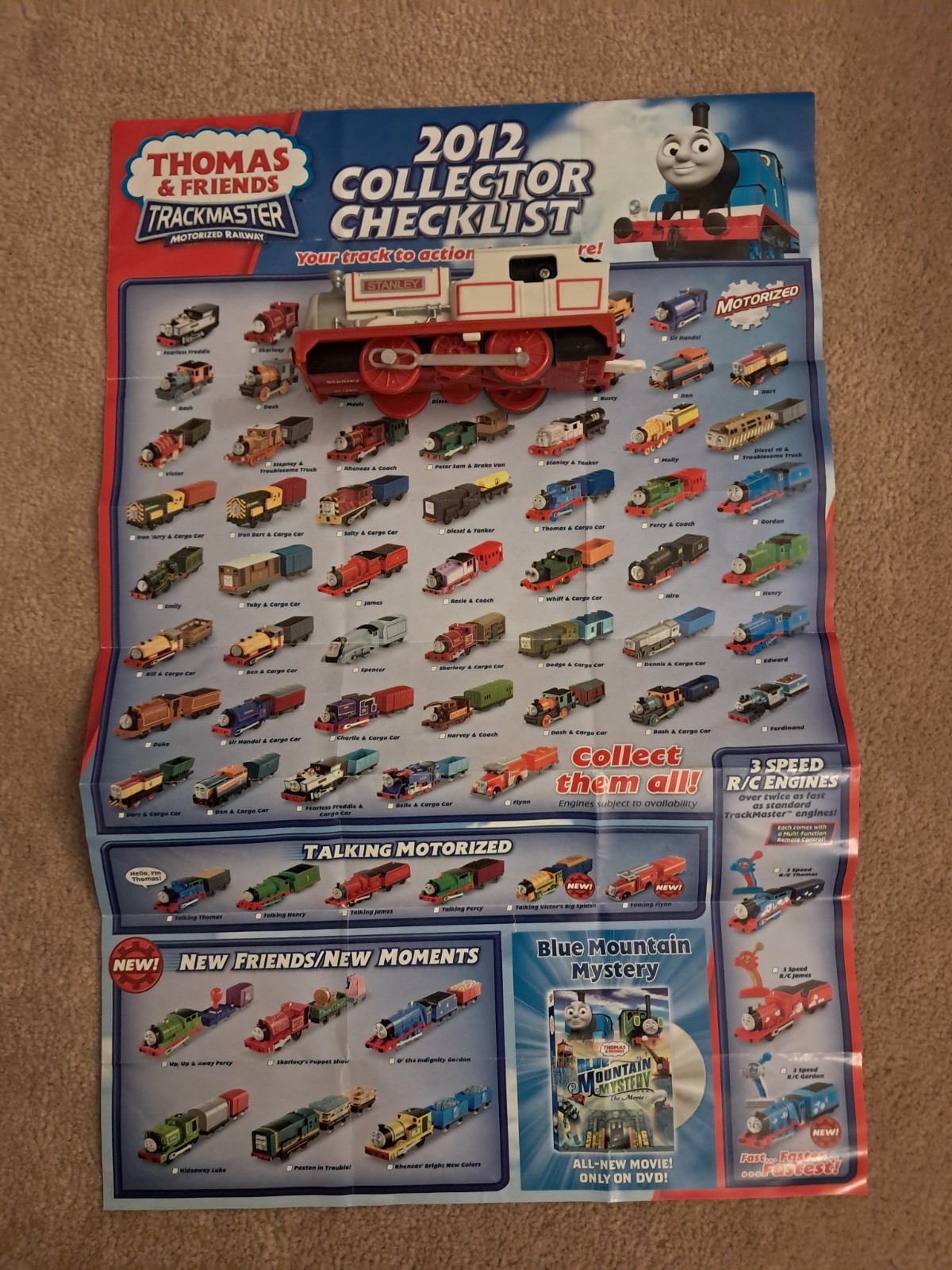 Stanley Thomas the Train with 2012 checklist