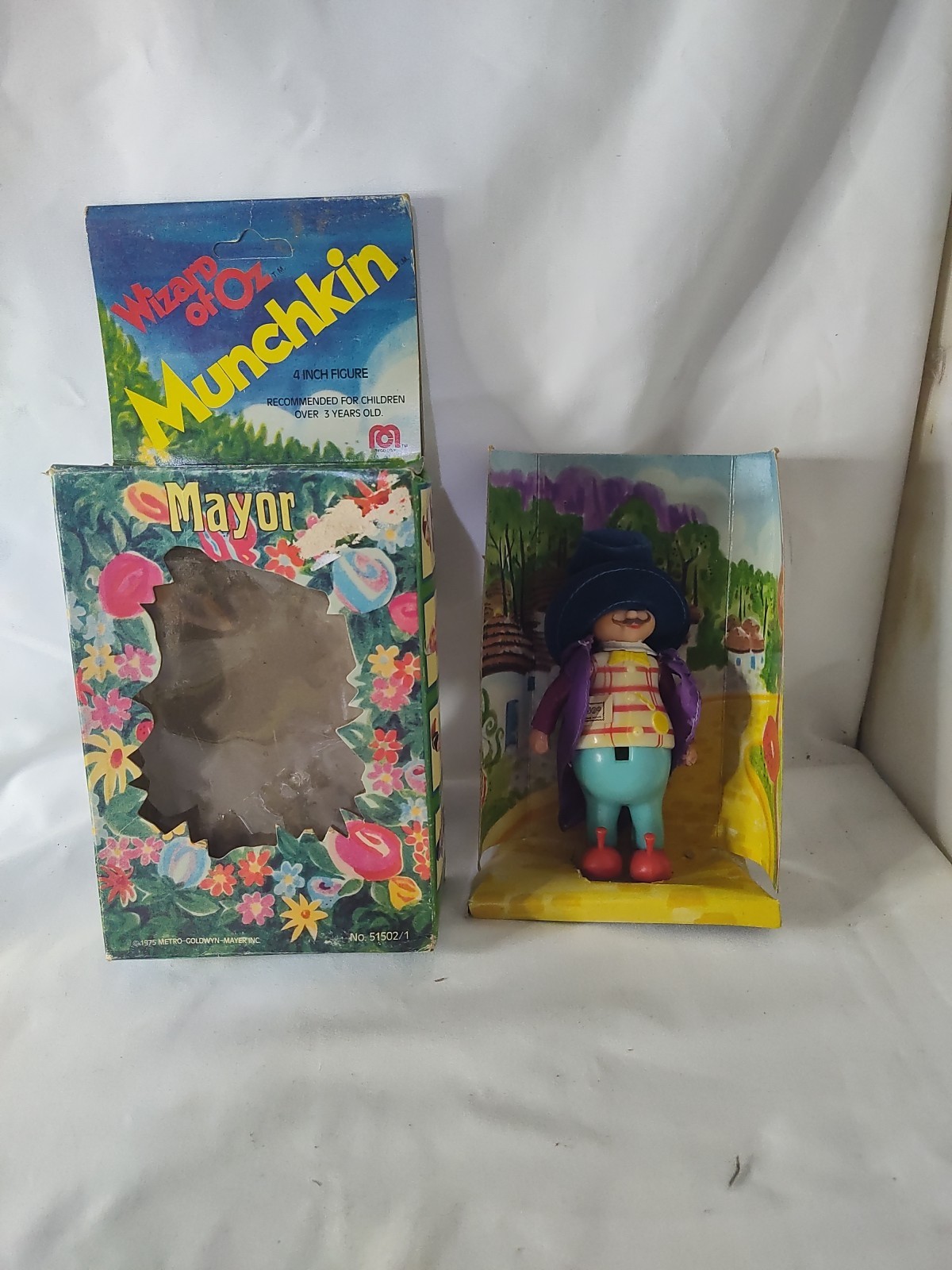1975 Mego Wizard Of Oz Mayor of Munchkinland Munchkin Figure W/Box
