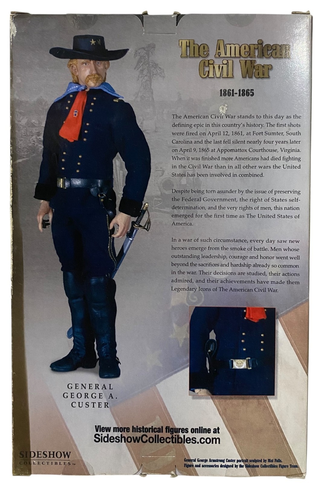 Sideshow General George Custer 12&Prime;Figure NEW Brotherhood of Arms Legendary Icons