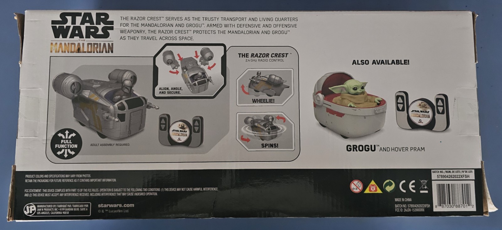 Star Wars The Mandalorian Remote Control Car Toy The Razor Crest RC 2.4GHz NEW