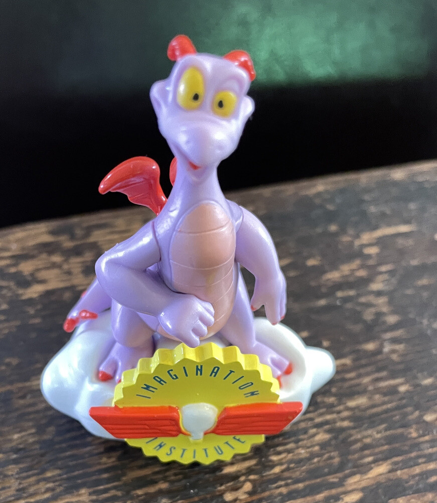 Walt Disney World Figment Epcot Figure Dragon Rare 3.5&Prime; Imagination Institute