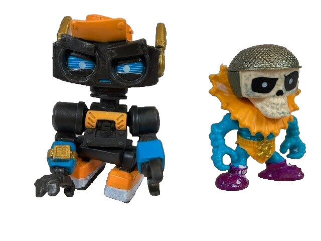 Treasure X Skeleton King & Robot Gold Boiler Bot Lot of 2 Moose Toys Mini Figure