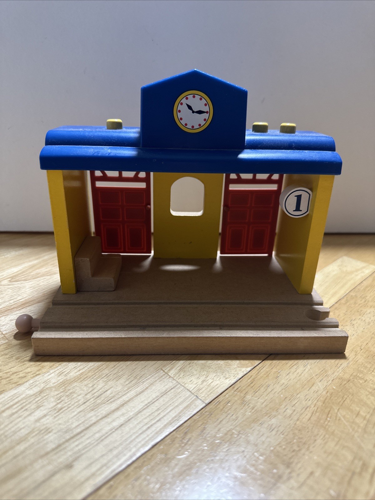 Geoffrey Inc Thomas & Friends Wooden Railway Train TICKET STATION Booth Tested