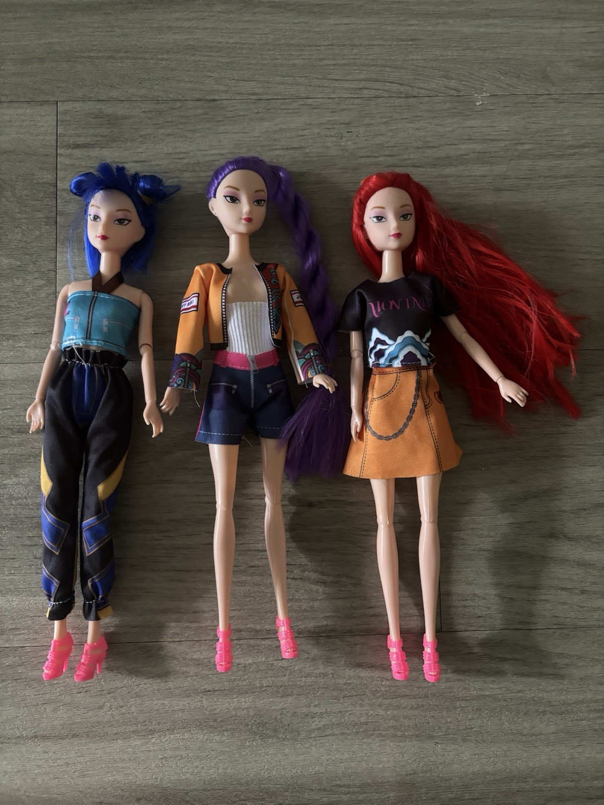 Cosplay Kpop Demon Hunters Dolls Moveable Joint Collectible Figure 3 Pieces