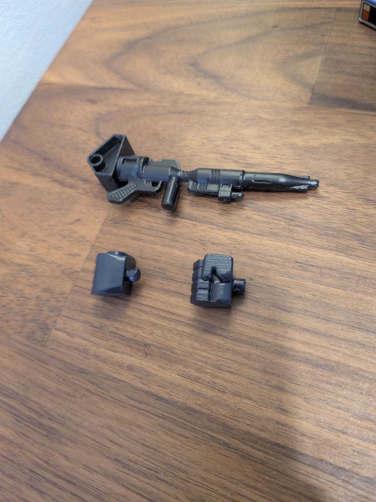 G1 TRANSFORMER OPTIMUS PRIME 3D Printed Fists and Gun – Hand finished