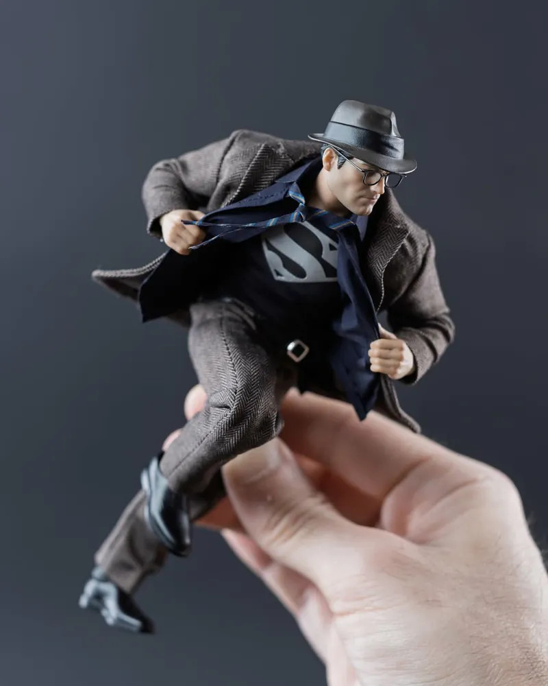 MF05-BRN: MUFF 1/12 Clark Kent Protector of Metropolis 6&Prime; Action Figure – Brown