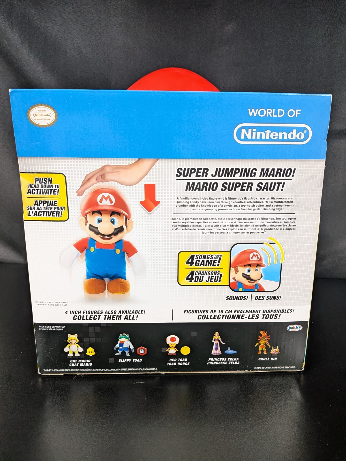 Super Jumping Mario Talking World of Nintendo Action Figure – New in Box