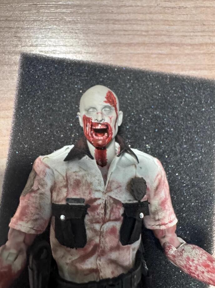 The Patriot studio Zombie Officer 6in Action Figure Doll Model Limited Edition