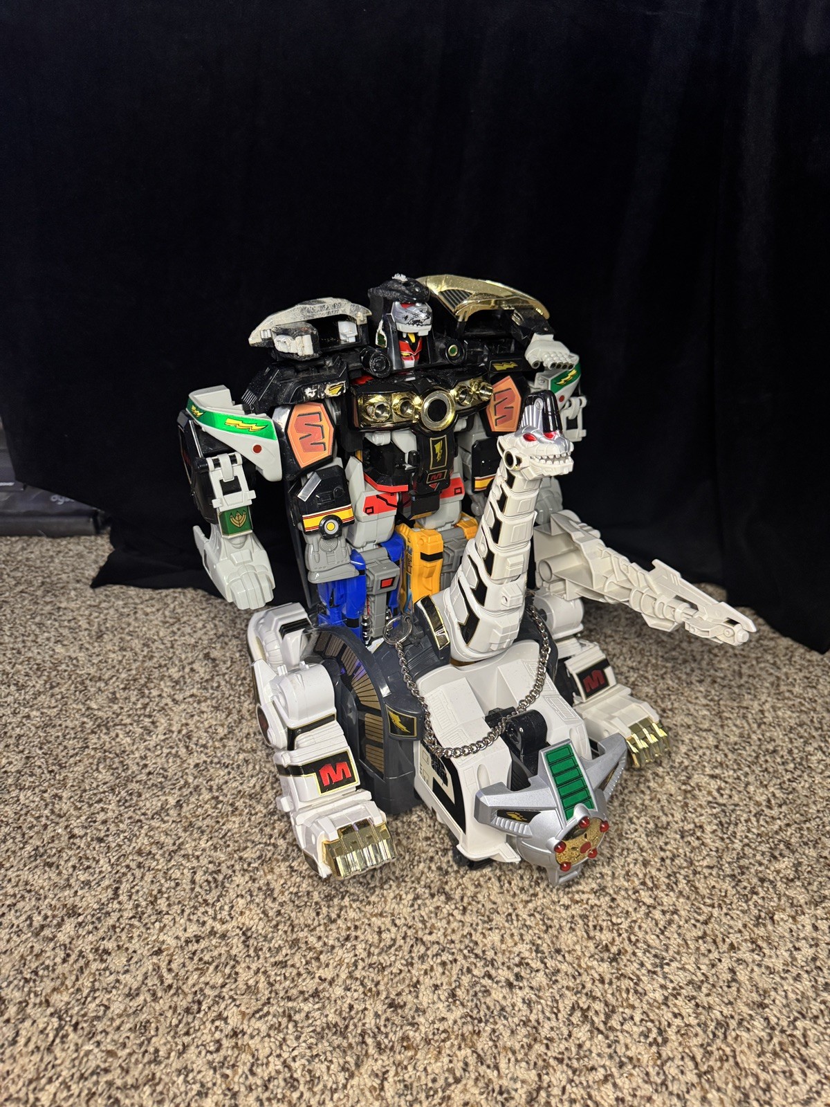 Vintage 1991 Mighty Morphin Power Rangers Ultrazord Megazord Dragonzord Titanus