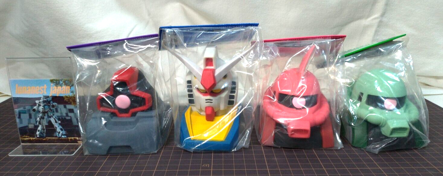 Ichiban Kuji Mobile Suit Gundam -Stands Again!- F Prize Bust bank 4 types Japan