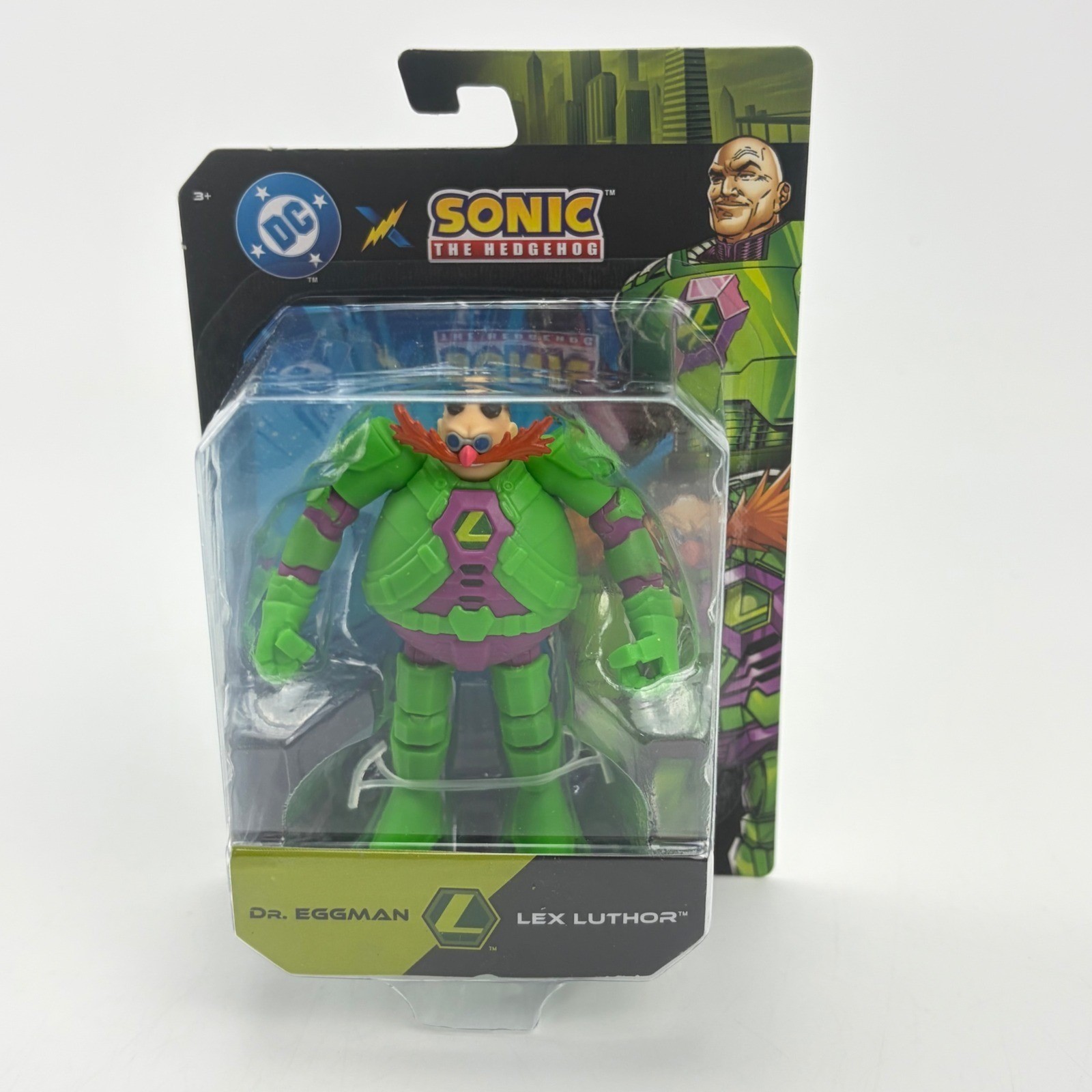 Jakks Pacific Sonic x DC Dr Eggman as Lex Luthor 2.5&Prime; Action Figure New