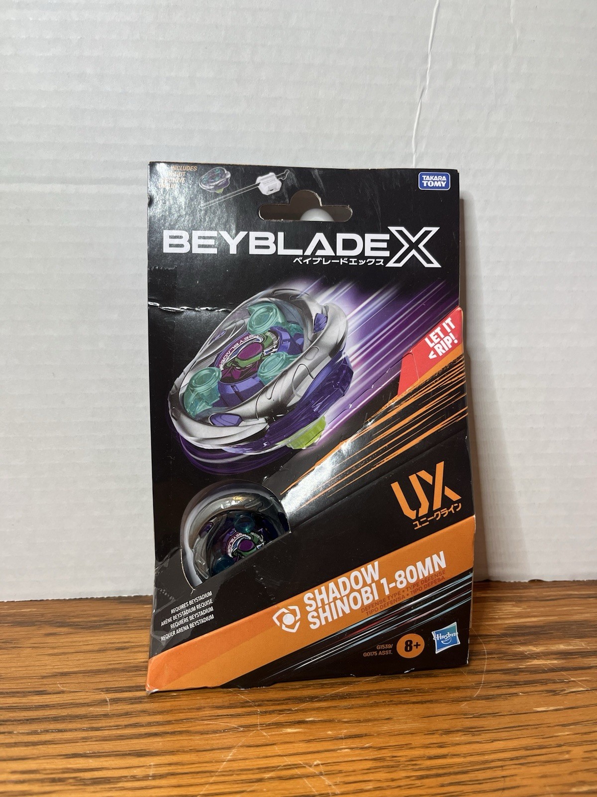 Beyblade X Shadow Shinobi 1-80MN (UX Series) Hasbro Takara Tomy New Sealed