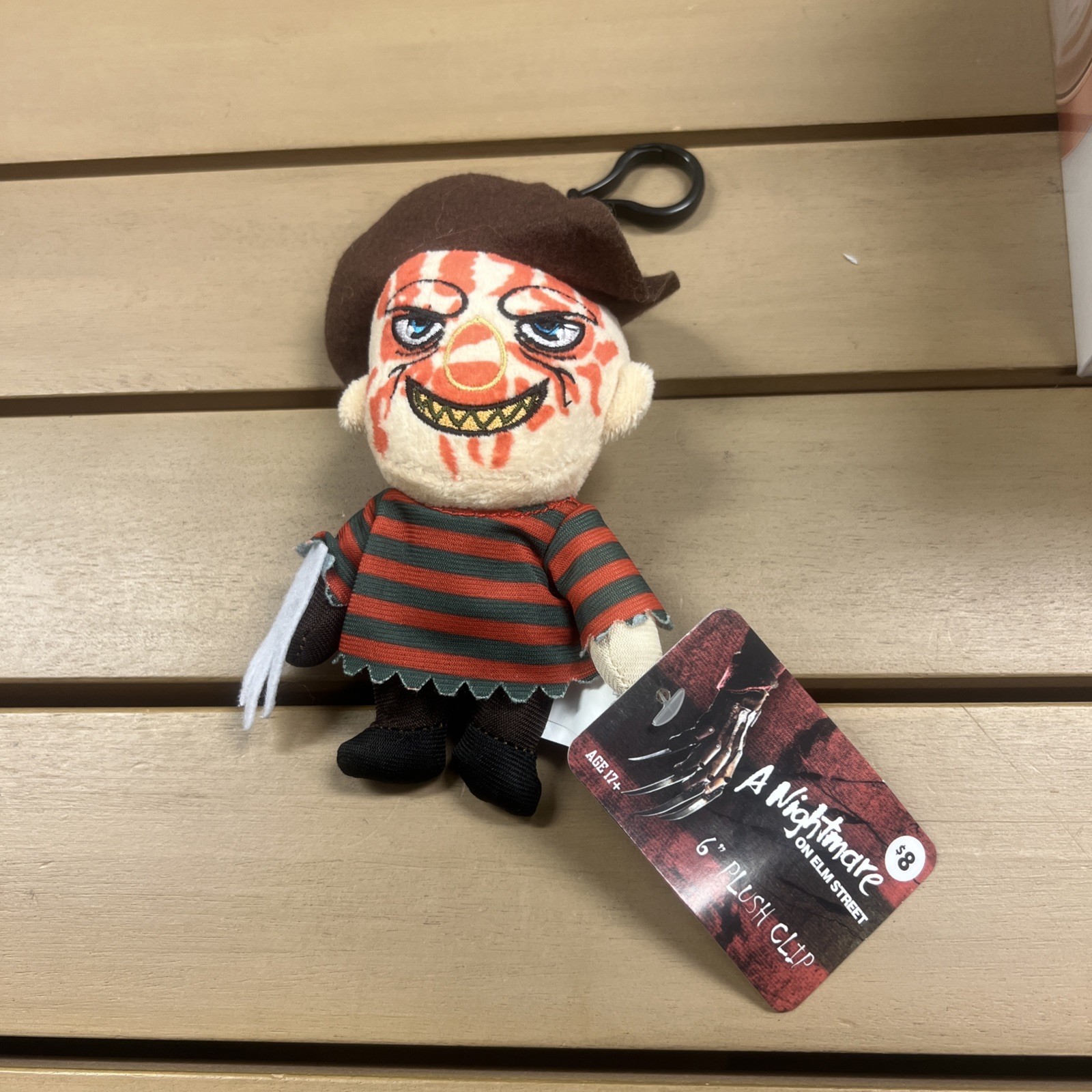 Freddy Kruger Nightmare On Elm St Plush 8&Prime; Stuffed RUZ Doll Horror Scary NWT