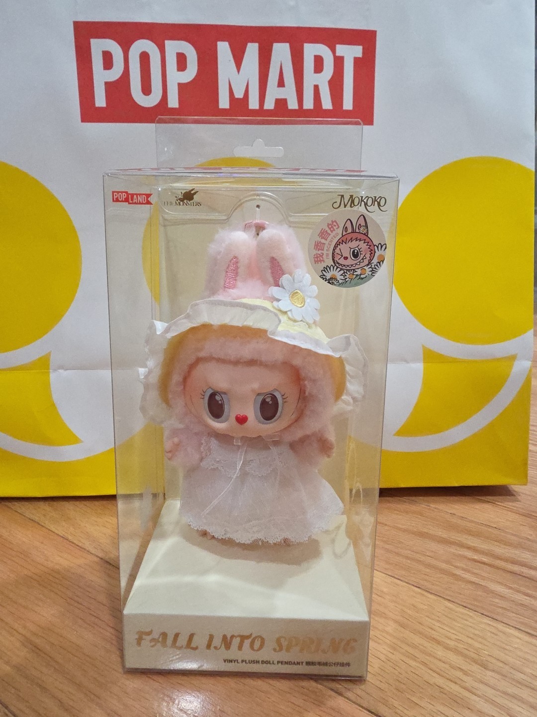 Pop Mart Labubu Mokoko Fall Into Spring Vinyl Pendant Plush – US Seller
