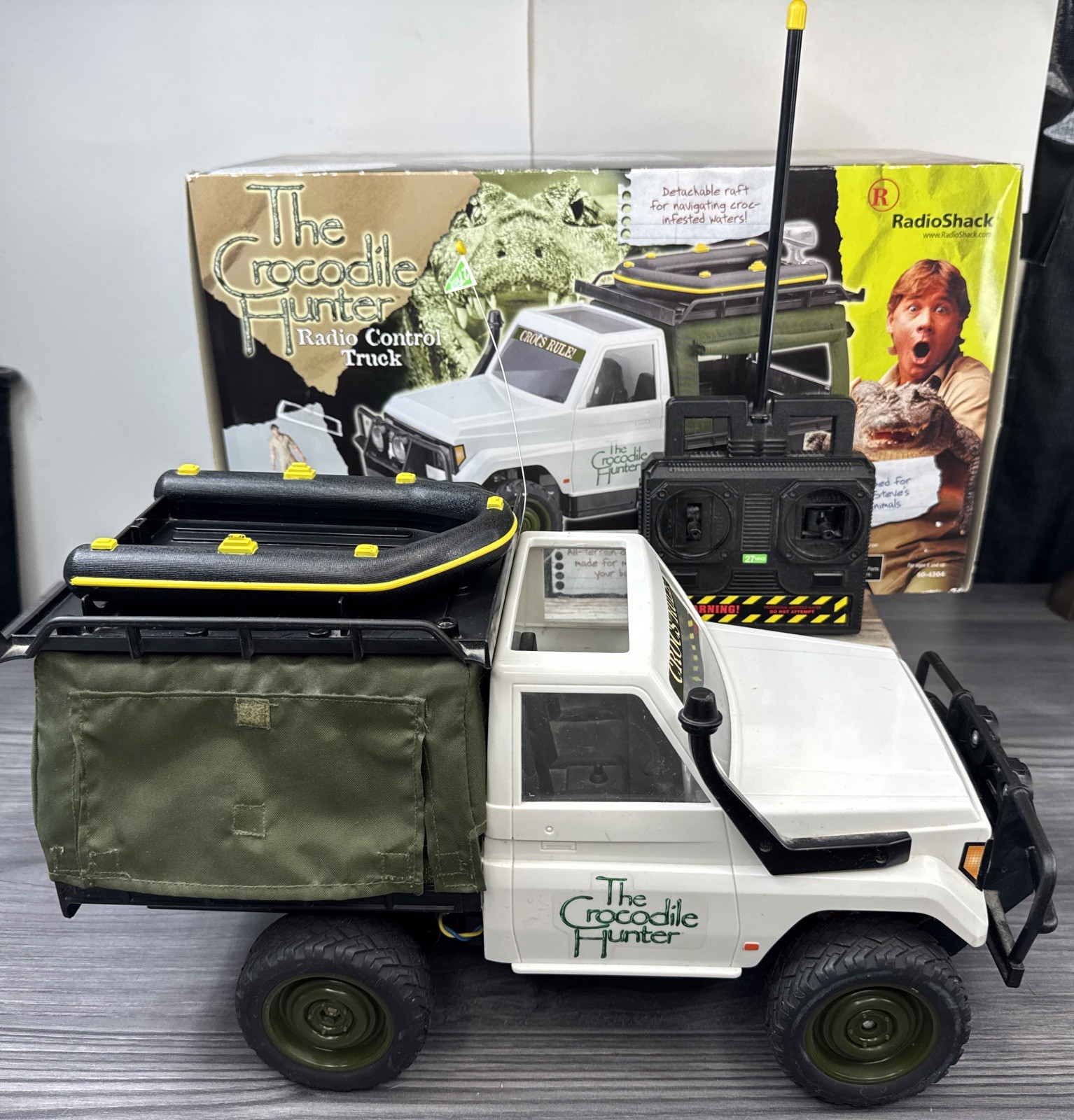 Vintage Radio Shack Crocodile Hunter Steve Irwin Outback RC Truck WORKS NO STEVE
