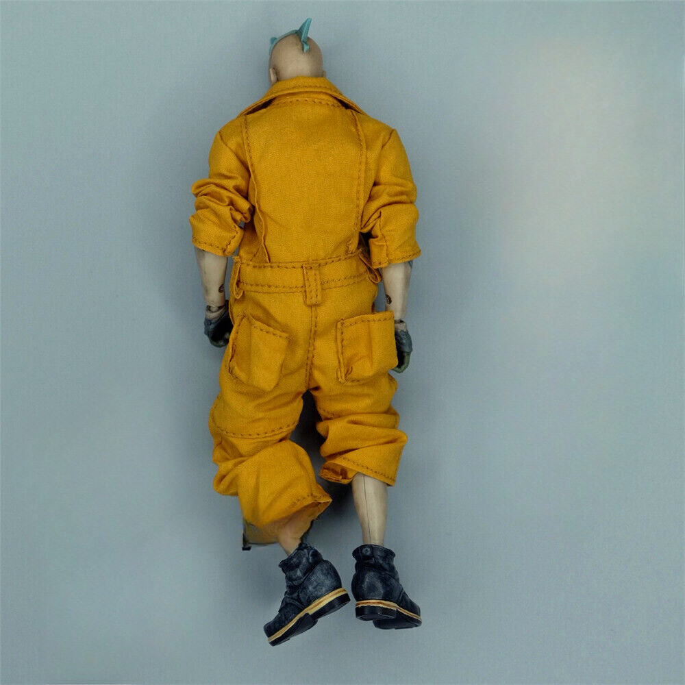 1:12 Scale Overalls Uniform Clothes for 6&Prime; Male Action Figure Body Toys