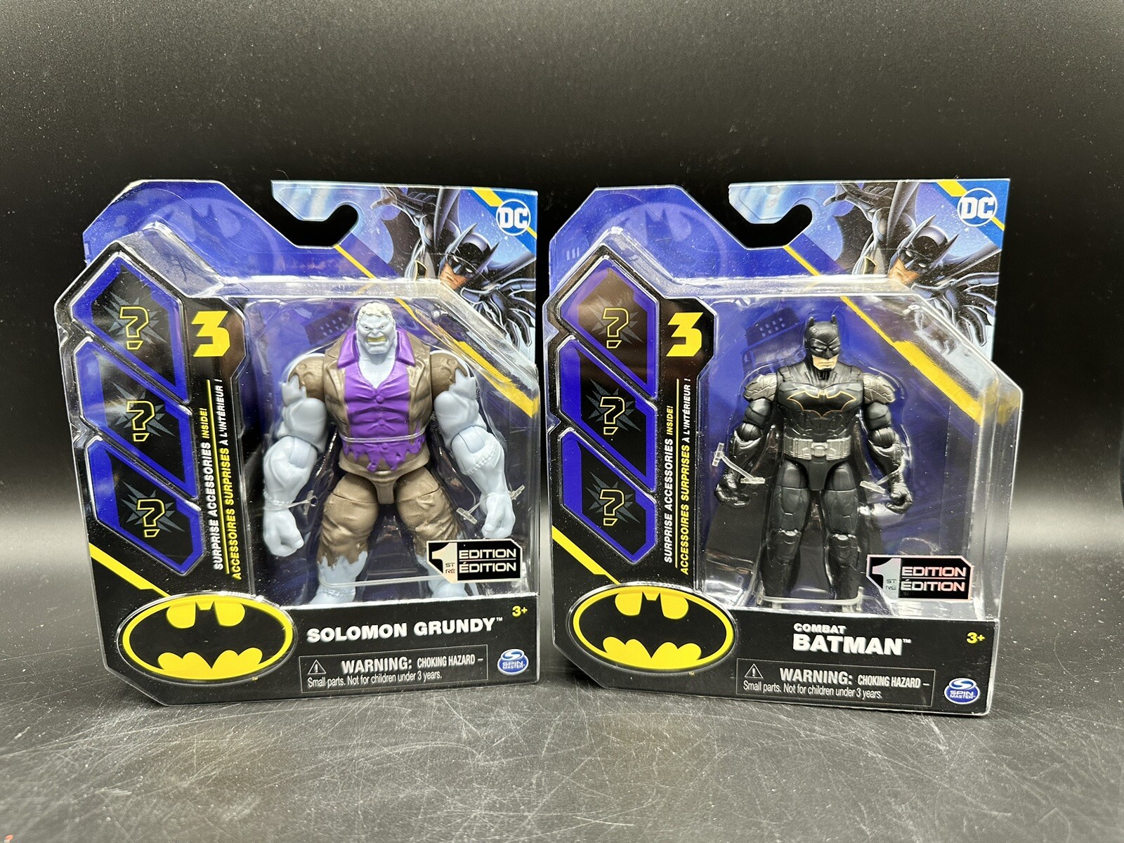 Spin Master Toys DC Universe COMBAT BATMAN & Solomon Grundy 3.75&Prime; First Edition