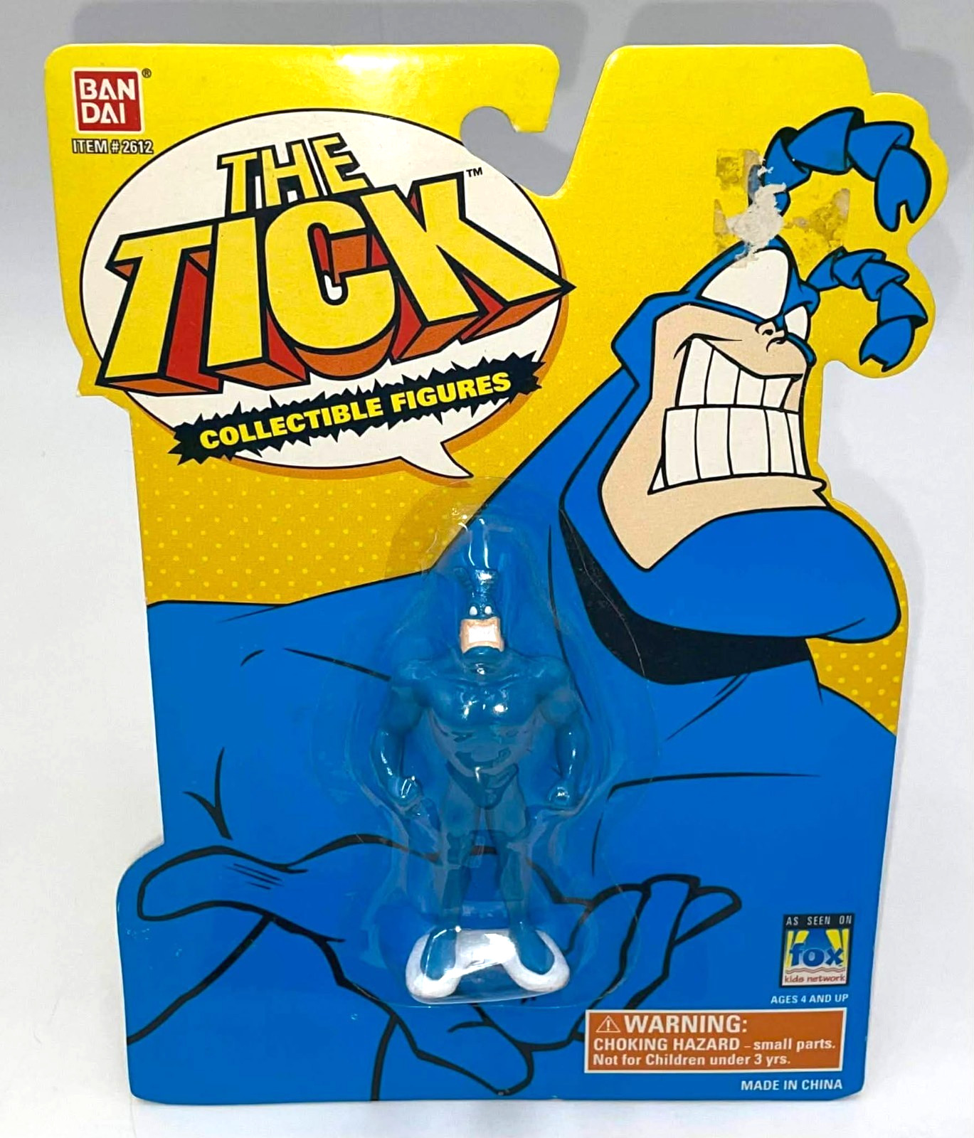 Vintage 1994 Bandai THE TICK 3 inch PVC Figure MOC Sealed New Unopened SPOON!!!!