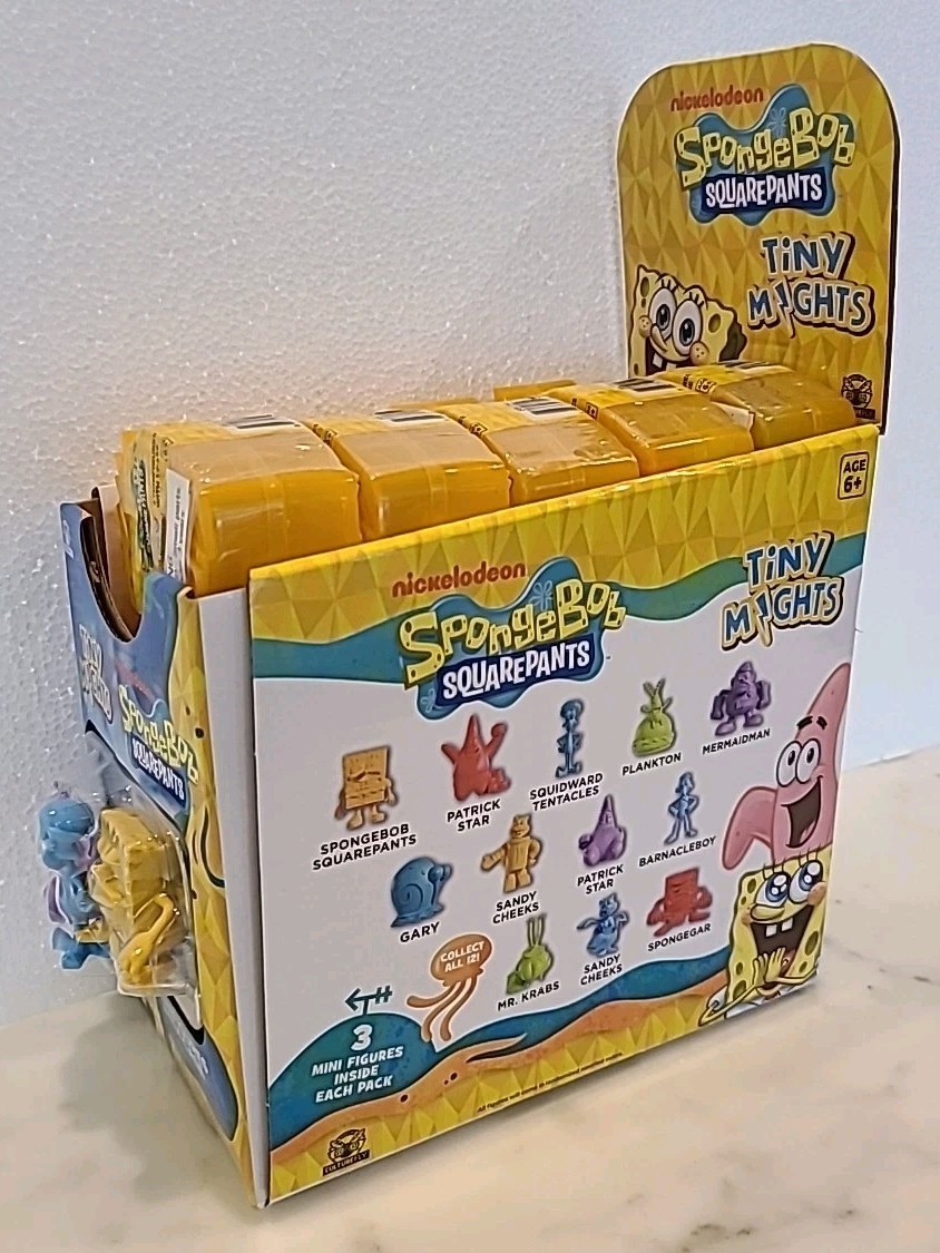 Retail Store Display SpongeBob Square Pants Sealed Tiny Mights Blind Box Figures