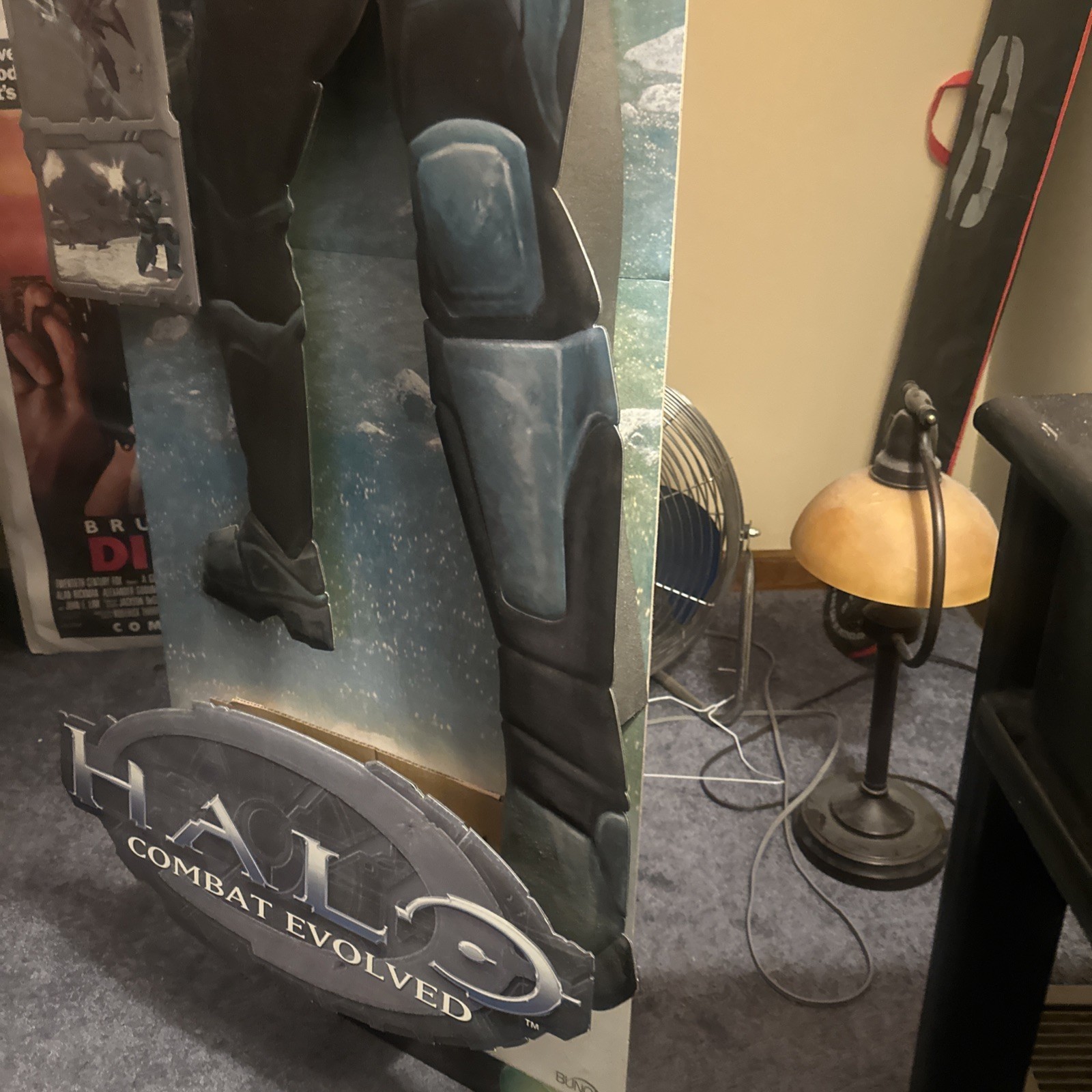 5 ft HALO Combat Evolved MASTER CHIEF STANDEE GAME STORE DISPLAY Vintage Rare!