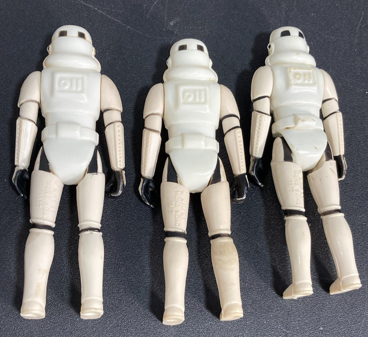 1977 Star Wars Stormtroopers Complete with blasters – Lot of 3. Kenner Vintage