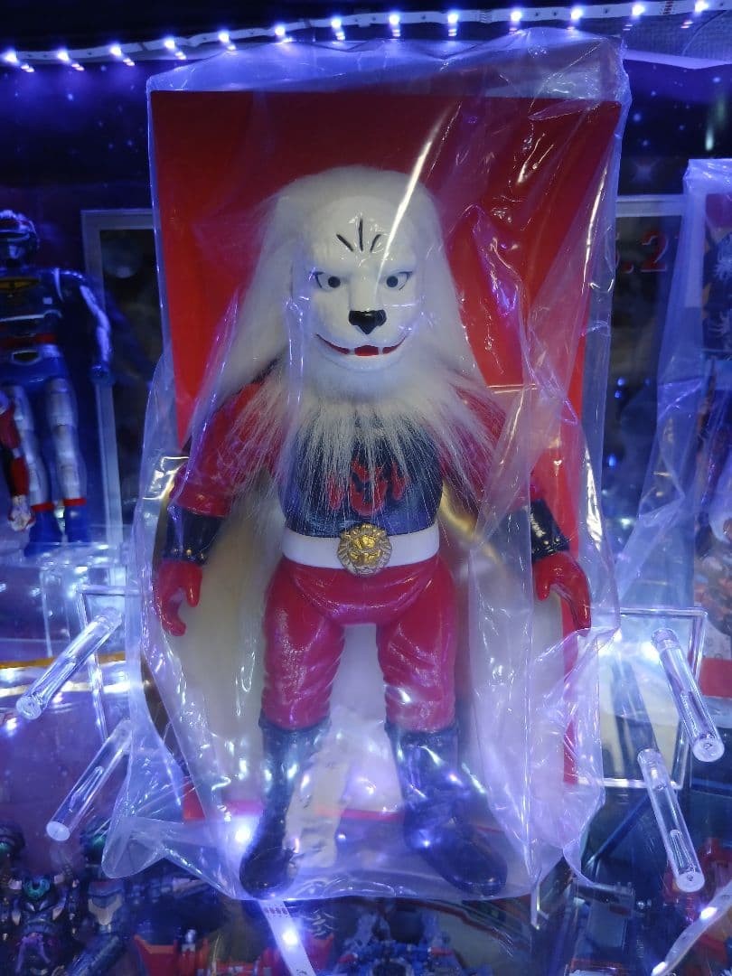 P-PRO Retro Sofubi Heroes KAIKETSU LION-MARU Flocked Version Toei Retro Sofubi