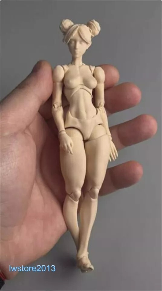 Romankey x COWL 1:12 Pale Skin Super Jointed 6&Prime; Female Figure Head Body Girl
