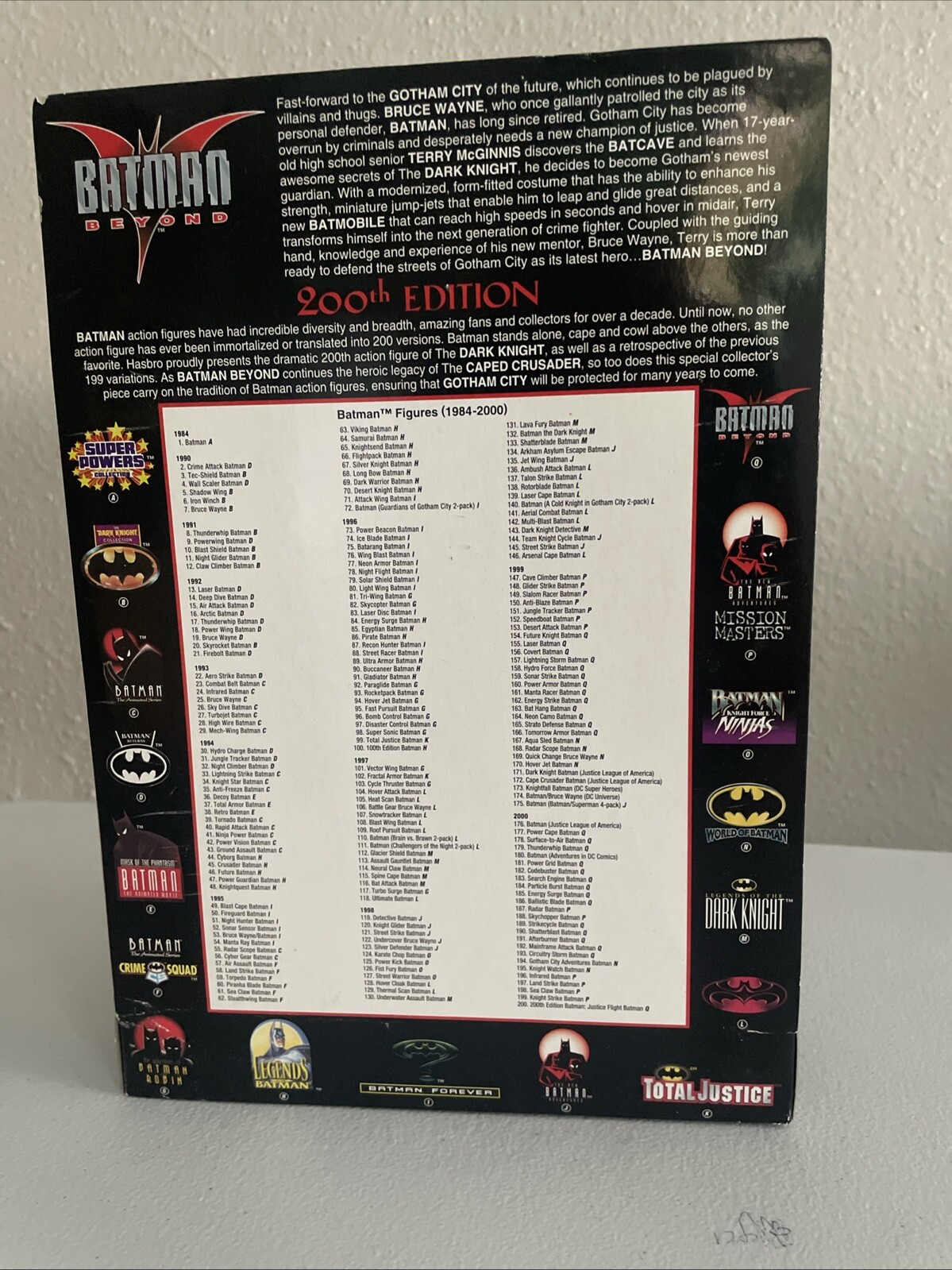 Hasbro 200th Edition Batman Beyond Action Justice Flight Figure bubble Dented