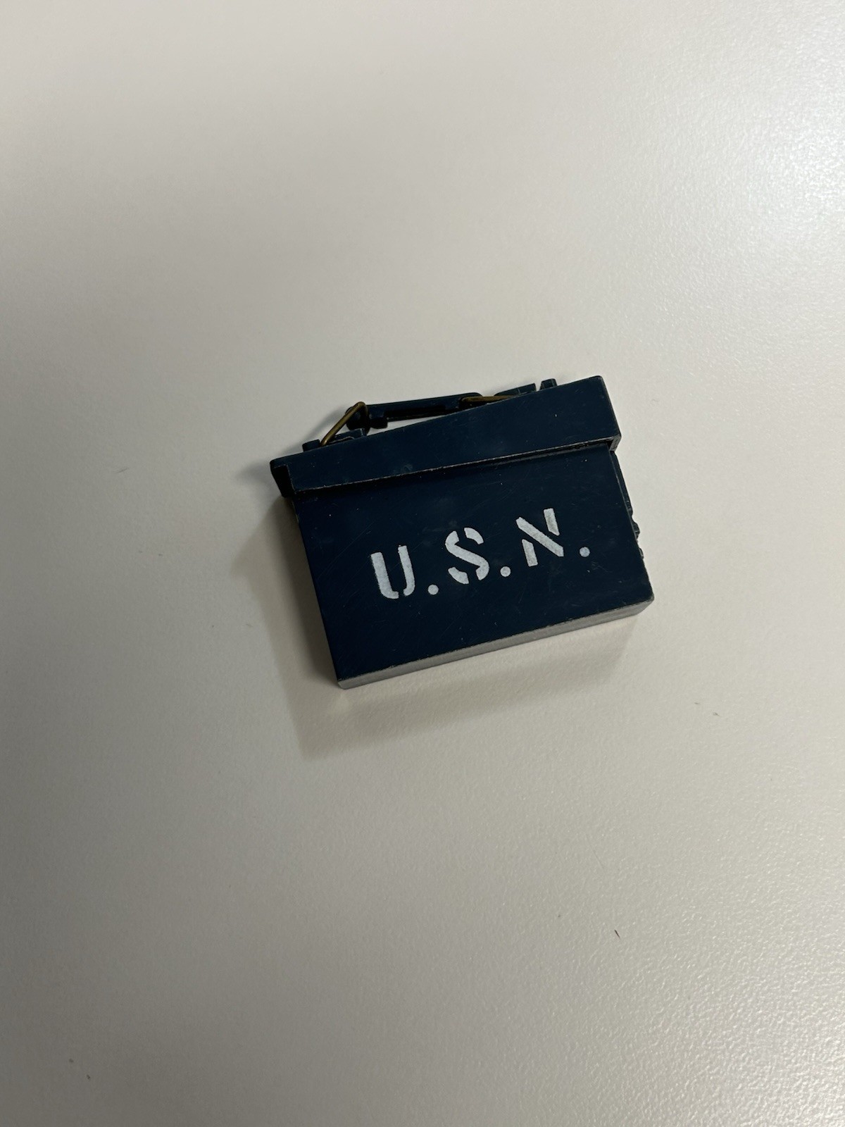 1964-1969 G I Joe Blue U.S.N . Ammo Box Nice