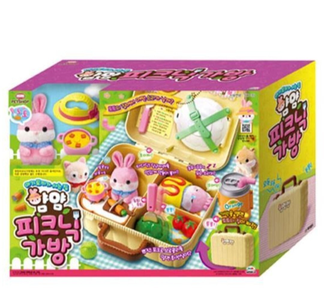 MIMI YAM YAM Picnic Bag Baby Rabbit Toto&rsquo;s House Doll Role Play Toy Set