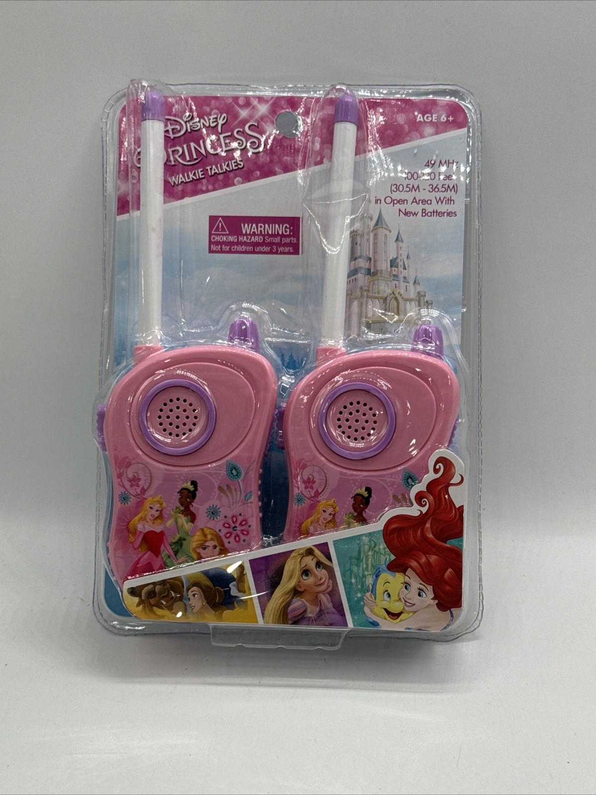 Disney Princess Walkie Talkies 2 Way Radios Range 100-120 Feet Ages 3 & Up BN6