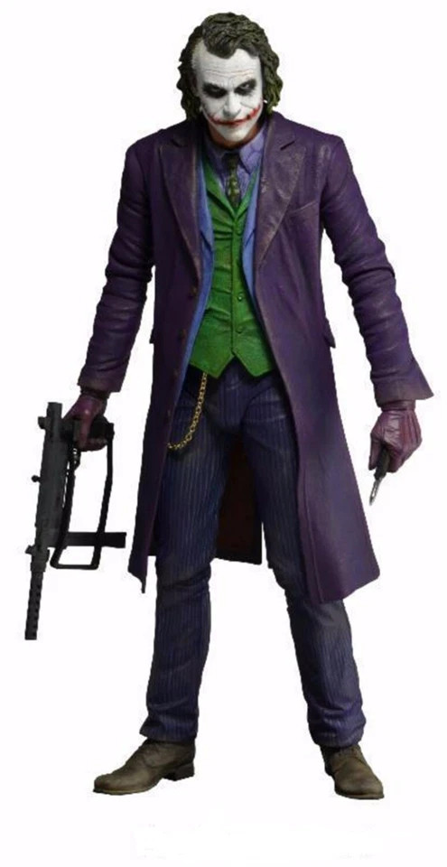 NECA DC Comics Batman Dark Knight Heath Ledger Joker 7&Prime; Action Figure Toy Boxed