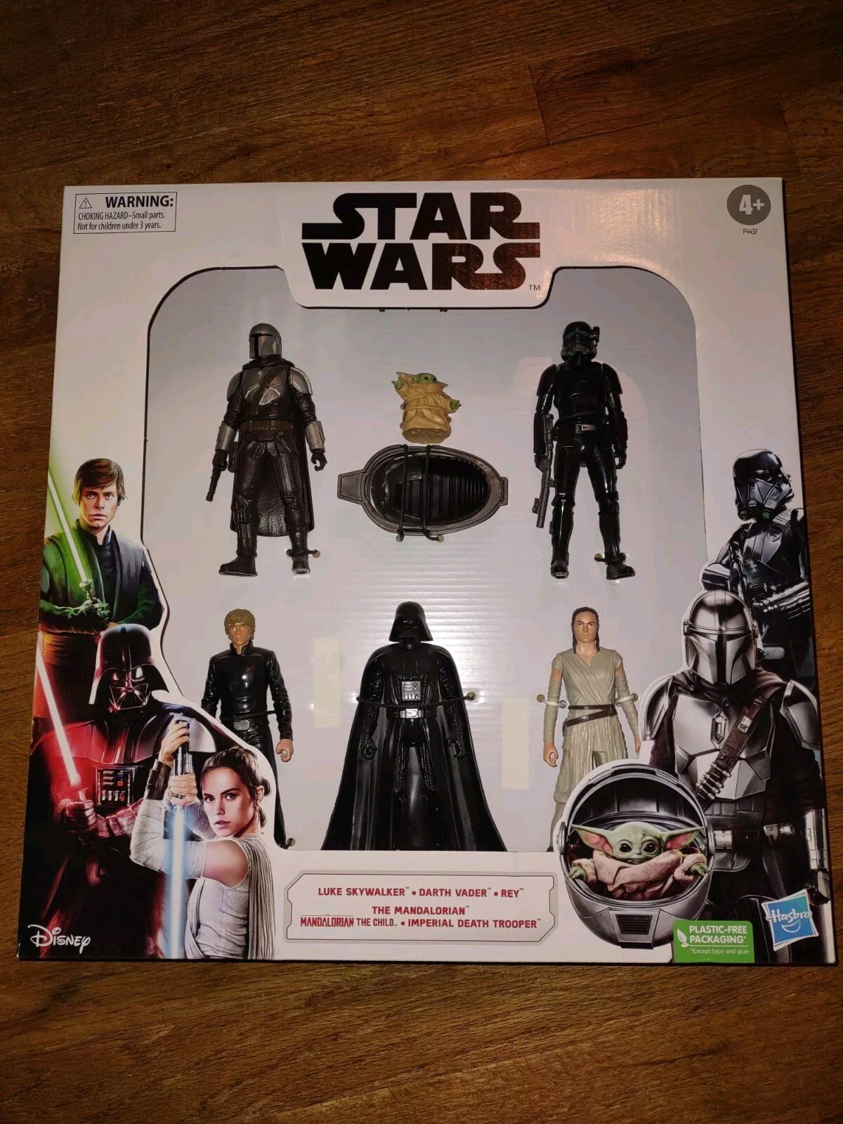 2021 STAR WARS HASBRO 6 Action Figure set: Luke, Vader, Ray, Mandalorian & More